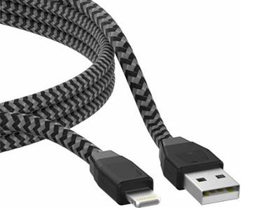 Digital cables protected from abrasion with nylon covering