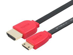 Mini HDMI Cable, Flat Cable for Tablet PC and Camera
