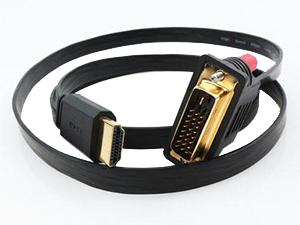 DVI to HDMI Cable, Flat Cable for TV Monitor